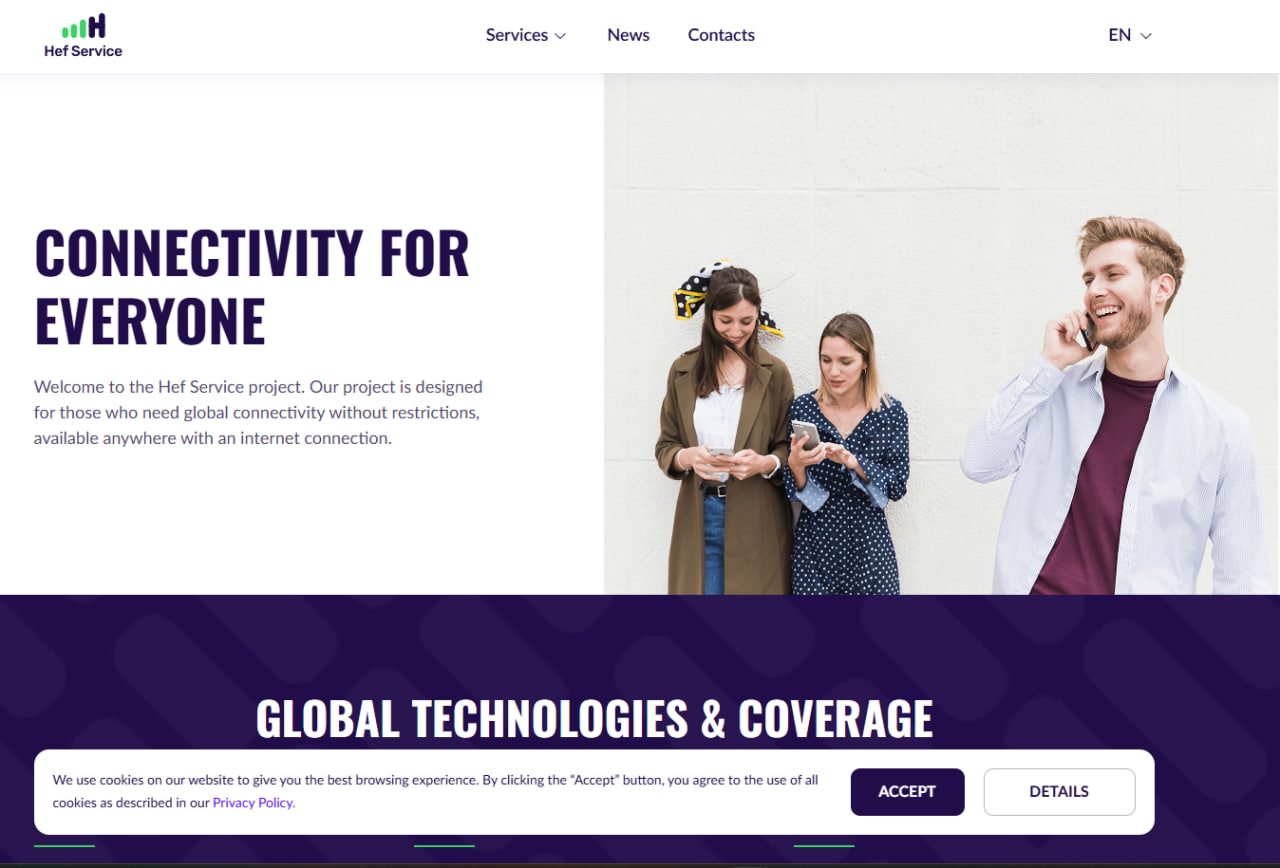 HEF Service website